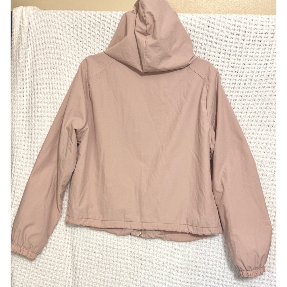 Ashley by 26 International Utility Pink Hooded Zip Up Jacket Women's L - Picture 3 of 4